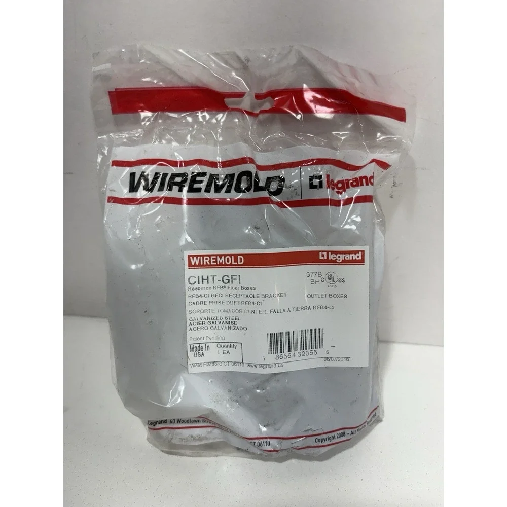 WIREMOLD‎ LEGRAND CIHT-GFI  RECEPTACLE BRACKET New